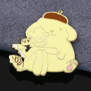 Épinglette personnalisée à bas prix, épinglette en émail dur avec paillettes de dragon d'anime, logo de dessin animé personnalisé, souvenir, broche, épinglette de revers - Product Image 3