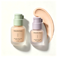 Botol Foundation Kosmetik Bentuk Lucu 30ml 50ml Pegangan Nyaman Mudah Dibawa Kepala Pompa Warna Dapat Disesuaikan