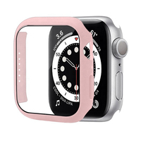 Bestseller-Uhrengehäuse für Apple Iwatch 7/6/5/4/3/38 40 42 44 41 45mm PC-gehärtetes Glas mit Knopf abdeckung Uhrengehäuse