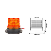 Feux de balise LED à large tension 10V-110V, ambre, multifonction, feux d'avertissement LED pour tracteur