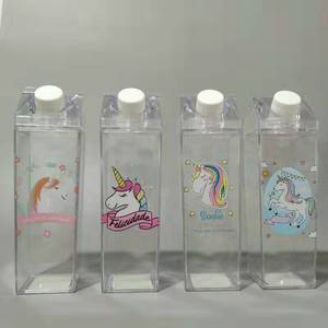 <span class=keywords><strong>Oem</strong></span> biểu tượng tùy chỉnh hình chữ nhật trong suốt Chai 500ml Cá Nhân nhựa sữa hộp hình dạng chai nước nhựa Đảng cup - Product Image 2