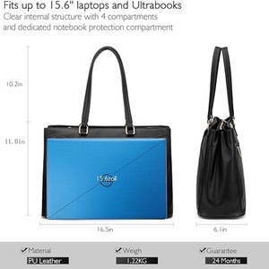 Handmade Fashionable Genuine Leather <b>Computer</b> Bag Large Capacity with Two Handles Open Closure Type Waterproof Design - Product Image 2