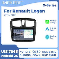 MEKEDE X10 X20 X30 X40 UIS7865 8+128G QLED AKM DSP CarPlay sans fil Android Auto pour Renault Logan 2014-2019