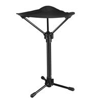 Tabouret télescopique à une jambe, mini tabouret portable pour l'extérieur, les voyages, la file d'attente, le camping, chaise de pêche Maza, chaise de plage, triangle