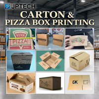 JPTECH Nouvelle Imprimante Jet d'Encre UV Personnalisable pour Sacs en Papier, Cartons Pizza A3/A4, Matériaux pour Œufs/Flex, Haute Vitesse, Impression Automatique Monopasse