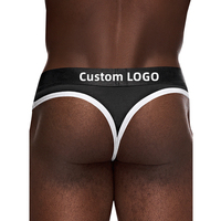 Paton Groothandel Nylon Mesh In Voorraad 2xs-6xl Heren Mesh Doorzichtig Stretchy Open Rug Jockstrap Bikini G-String String String Ondergoed