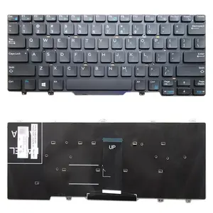 Grosir Pabrik Keyboard Laptop AS untuk DELL Latitude 13 Education 7350 3340 3350 5480 5488 5490 dengan Keyboard Laptop Berlampu Latar