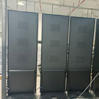 P1.86 Panneau d'affichage LED mobile sur pied avec cadre de poussée vertical pour kiosque et présentoir de produits