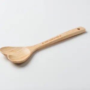 Valentine's Day wooden love spoon Bamboo cooking spoon