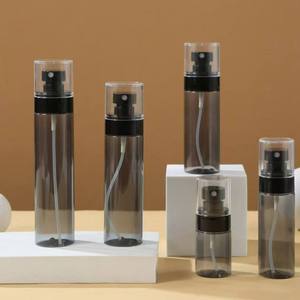 Bouteilles de pulvérisation cosmétiques en plastique PET, forme cylindrique, pulvérisateur à pompe, impression de décalcomanie sur la surface, personnalisable, haute qualité, 30 ml-120 ml - Product Image 5