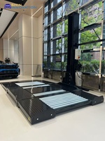 Elevador de Estacionamiento de un Solo Poste para Autos, Solución de Almacenamiento y Estacionamiento en Garajes Residenciales con Cilindro Hidráulico