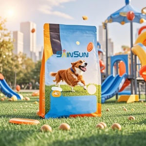 Bolsa de Embalaje Personalizada de Fondo Plano con Cierre, de Mylar, para Alimentos de Mascotas (Perros, Gatos, Peces, Aves), en Tamaños de 1kg, 2kg, 3kg, 5kg, 10kg, 15kg y 20kg - Product Image 1
