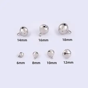Wholesale DIY Metal Crafts Jewelry Jingle Bells Gifts Christmas Tree Beads Handmade Decorations Accessories