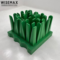 WISEMAX FURNITURE Mobilier d'art décoratif Salon Mobilier moderne Canapés Ensembles Fauteuil d'appoint Fauteuil lounge en plastique imitation herbe