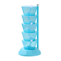 Vente directe d'usine étagère à épices verticale boîte d'assaisonnement Combo multi-couche étagère de rangement de cuisine salière boîte d'assaisonnement rotative