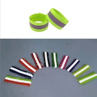 Bandes réfléchissantes pour bras, poignets, chevilles et jambes, réflecteur LED, bande lumineuse de sécurité pour le cyclisme nocturne, vinyle réfléchissant lavable