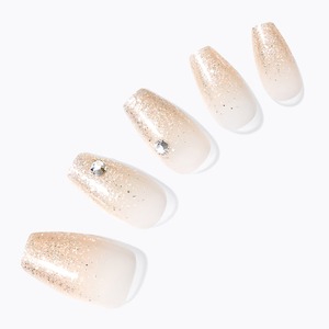 Dessing Diva Uñas Artificiales Cristal Champán Diseño De Ataúd - Product Image 1