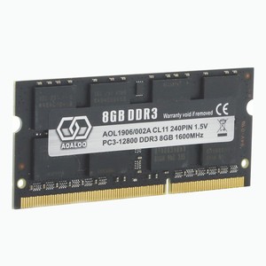 AOALOO <span class=keywords><strong>SODIMM</strong></span> PC3-12800 <span class=keywords><strong>1600MHz</strong></span> Piezas de computadora <span class=keywords><strong>DDR3</strong></span> <span class=keywords><strong>8GB</strong></span> Memoria - Product Image 2