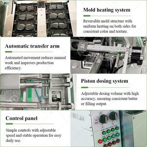 Máquina automática para hacer Delimanjoo/Deli Manjoo de Moshi Manju, el popular pastel de nuez coreano, para el comercio. - Product Image 4
