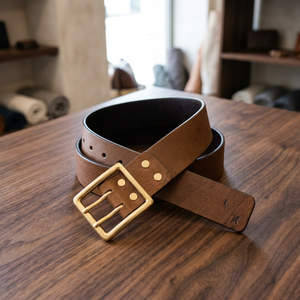 BS INTERNATIONAL Finest Quality Durable Genuine Cow Hide Leather Vintage Style Solid Color <b>Men's</b> Casual <b>Belt</b> Custom Length - Product Image 1