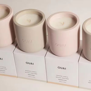 Vela Aromática de Cera de Soja Hecha a Mano en Frasco de Cerámica Nórdica Única de Marca Privada - Product Image 1