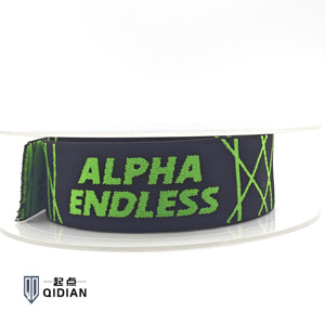 <span class=keywords><strong>Sangle</strong></span> Jacquard avec logo personnalisé 50mm élastique à chevrons en polyester uni avec lettrage sangles de sac en <span class=keywords><strong>polyamide</strong></span> - Product Image 4