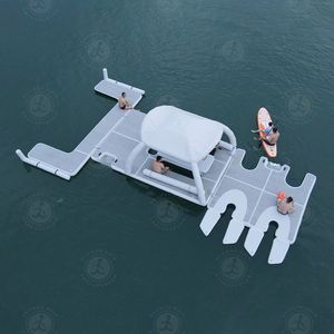 Île gonflable <span class=keywords><strong>de</strong></span> flotteur <span class=keywords><strong>de</strong></span> <span class=keywords><strong>parc</strong></span> aquatique <span class=keywords><strong>de</strong></span> luxe <span class=keywords><strong>de</strong></span> fabricant en gros <span class=keywords><strong>de</strong></span> bateau <span class=keywords><strong>de</strong></span> pique-nique avec la tente - Product Image 4