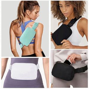 Custom Classic Logo Zipper Nylon Waterproof Fashion <b>Pillow</b> Shape Chest Bag Outdoor Sports Running Crossbody Unisex Fanny Pack - Product Image 6
