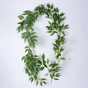 1.8 meter factory supplier artificial garland plastic artificial willow vine garland for wedding event decoration