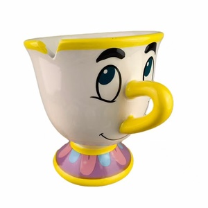 Juego de Tazas de Té de Porcelana con Diseño de la Sra. Potts <span class=keywords><strong>y</strong></span> <span class=keywords><strong>Chip</strong></span> de la <span class=keywords><strong>Bella</strong></span> <span class=keywords><strong>y</strong></span> la <span class=keywords><strong>Bestia</strong></span>, Bañadas en Oro, para Café, Leche, Fiestas, 401-500 ml, Regalo - Product Image 4