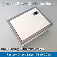 Tableau de distribution encastré pour courant fort, boîtier de disjoncteur, boîte de protection électrique 12 voies MCB IP41 avec serrure à clé 400V/220V 63A/100A