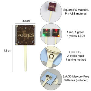 कस्टम प्रिंट संकेत केक टॉपर बारह राशि के टॉपर्स के लिए बारह राशि वाली पार्टी स्टार चुनें - Product Image 6