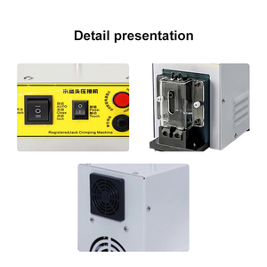 เครื่องจีบสายอีเธอร์เน็ต Rj45 อัตโนมัติ สำหรับสาย CAT5 CAT6 UTP 4-10 พิน รองรับแรงจีบ 15 กก. - Product Image 4