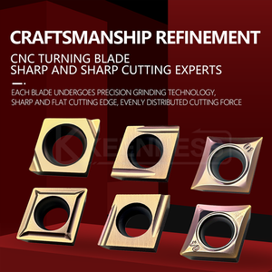 Keenness DCMT11T304-MV CNC nội bộ chuyển công cụ PVD tráng vuông Carbide chèn OEM HRC 45-65 thép cắt - Product Image 4