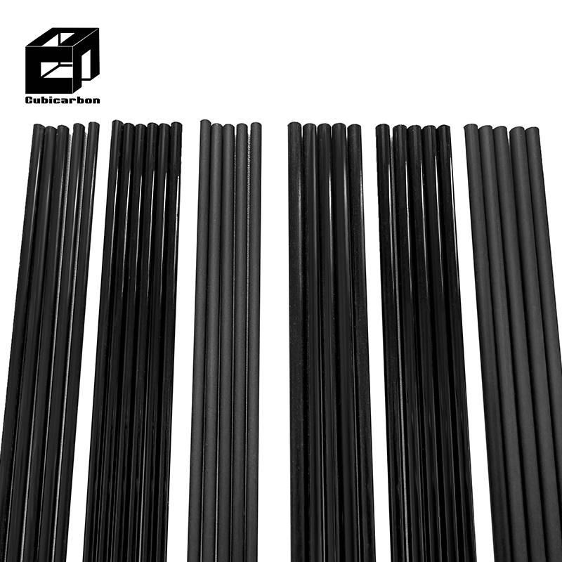 High Modulus Pultruded Solid Carbon Fiber Rod Carbon Rods High-Density High Pure Carbon Pultrusion Round Rod