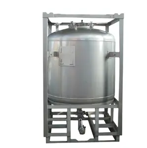 Wanlong runder 1000L IBC-Tank für chemische Reagenzien aus rostfreiem Stahl