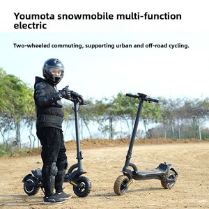 Scooter à neige haute puissance à double chenille pour adultes - Conception pliable, moteur sans balais 2000W, batterie lithium 20Ah, 25 km/h, 200 kg, double chenille - Product Image 5