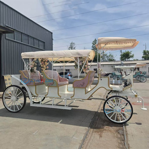 Sale Special Transportation Electric Royal Carriage Luxury Customized 4 Wheel Sightseeing Princess Wedding Carriage - Product Image 1