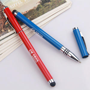Stylo à encre gel bleue 0,5 mm personnalisé avec logo promotionnel, stylet tactile doux au toucher, recharge Parker, non effaçable, pour cadeau, fabriqué en métal durable - Product Image 3