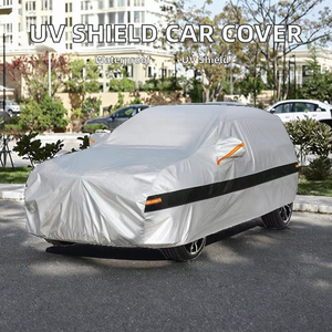 Housse de voiture extérieure imperméable, protection contre le soleil, la <span class=keywords><strong>pluie</strong></span>, la neige, les UV, housse de voiture universelle pour SUV/berline, protection complète - Product Image 6
