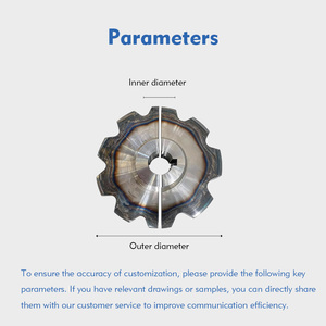 เฟืองสเตนเลส/เหล็กแบบแยกส่วนสั่งทำพิเศษของ Cdriva สำหรับสายพานลำเลียงอุตสาหกรรม/การคัดแยกอัตโนมัติ/อุปกรณ์ฟิตเนส/รถจักรยานยนต์ - Product Image 3
