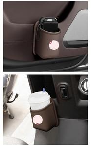 Organizador <span class=keywords><strong>de</strong></span> Coche con Logotipo Personalizado, Caja <span class=keywords><strong>de</strong></span> Almacenamiento Multifuncional <span class=keywords><strong>de</strong></span> Cuero PU para <span class=keywords><strong>Puerta</strong></span> y Ventilación del Coche - Product Image 3