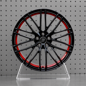 Jantes en alliage d'aluminium forgées SRD RED Black 5x114.<span class=keywords><strong>3</strong></span> 5x130 5x112 5x120 18 19 20 21 22 24 pouces pour <span class=keywords><strong>Golf</strong></span> GTI BMW Audi - Product Image 2