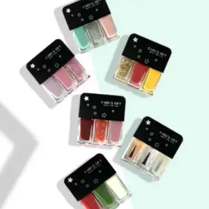 Trois en un bricolage vernis à ongles à séchage rapide sans cuisson pour manucure couleur des ongles Gel conception des ongles ensemble de manucure