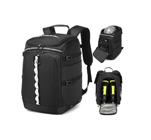 65L Ski Boot Bag <b>Backpack</b> Waterproof Helmet Goggle Compartment Reflective Bungee Boot Storage with Standing Mat Padded Snow - Product Image 1