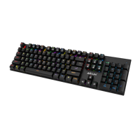 Clavier de jeu filaire ultra-fin AIKUN GX9110, rétroéclairage arc-en-ciel, interrupteurs mécaniques, touches multimédias, port Type-C