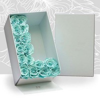 Boîte d'emballage rigide personnalisée en carton pour fleurs avec insert en mousse pour les marques florales et cadeaux