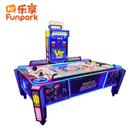 Mesa de Hockey de Aire Resistente, Juego Electrónico de Arcade para Parques de Diversiones y Centros de Entretenimiento Familiar
