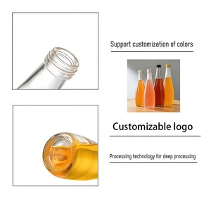 Vente en gros de bouteilles en verre transparent et givré de 11 oz et 16 oz avec boîte et logo pour café, vin, boissons, thé infusé à froid et spiritueux - Product Image 2