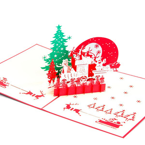 Tarjetas <span class=keywords><strong>de</strong></span> Felicitación Navideñas <span class=keywords><strong>de</strong></span> Lujo con Diseño Floral, Impresas a Medida por Star Packaging, con Sobres, Papel <span class=keywords><strong>de</strong></span> Colores <span class=keywords><strong>de</strong></span> 15x20cm y Papel <span class=keywords><strong>de</strong></span> Arte - Product Image 5